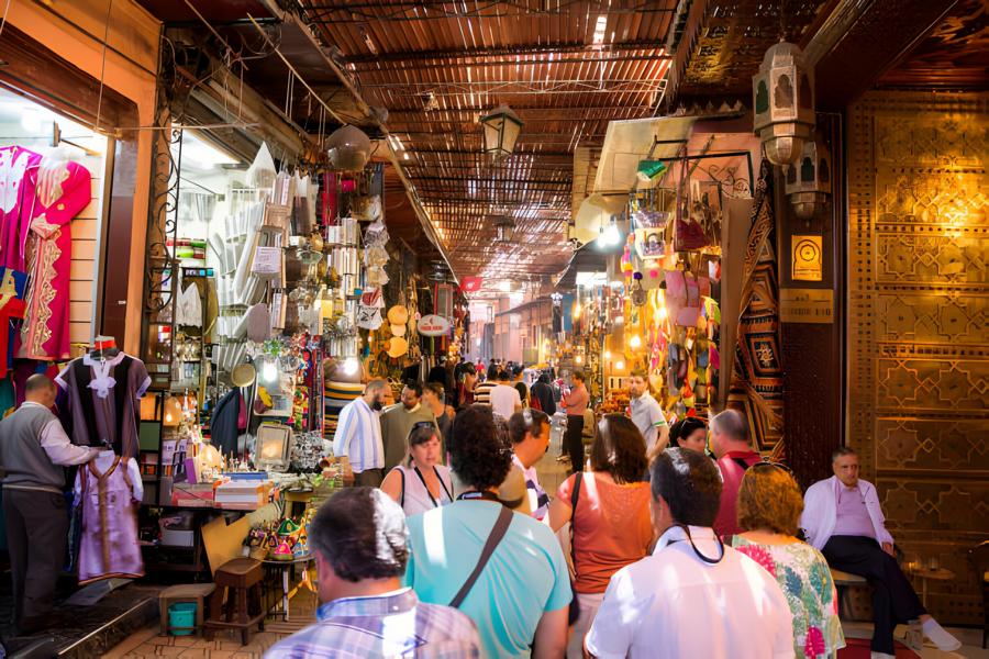 Marrakesh souks shopping