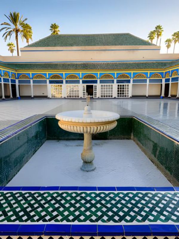 Courtyard at El Bahia Palace in Marrakech